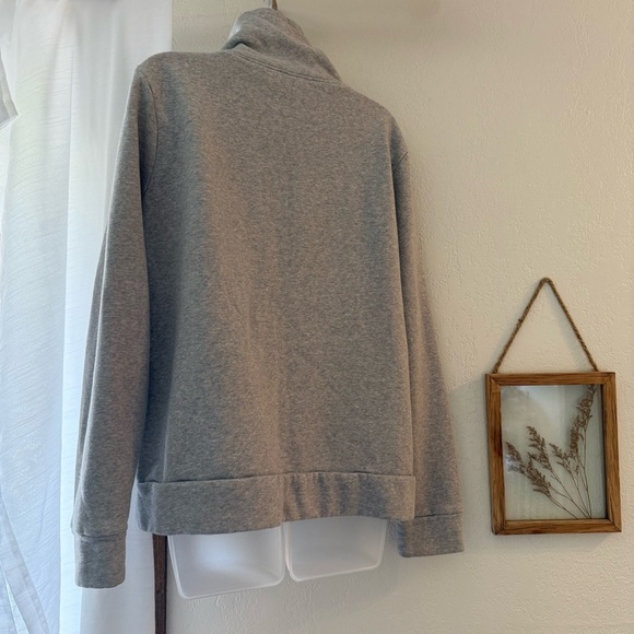 Puma Heather light Gray Turtleneck Sweatshirt Size L - Picture 4 of 6